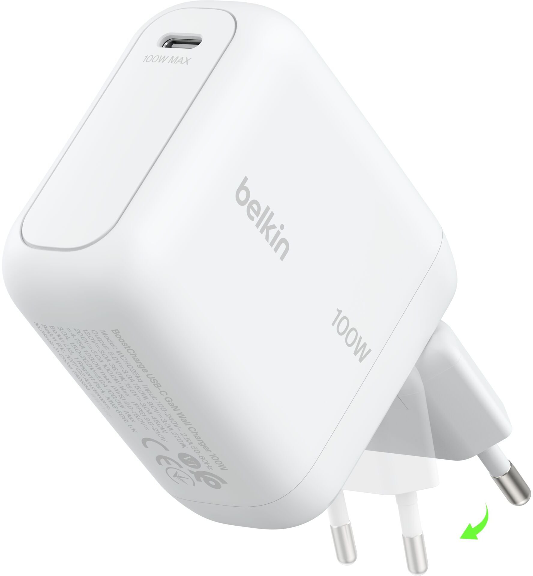 Lādētājs Belkin BOOSTCHARGE 100W USB-C GAN