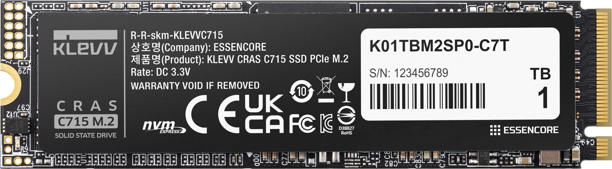 SSD disks Usorteret 1 TB KLEVV