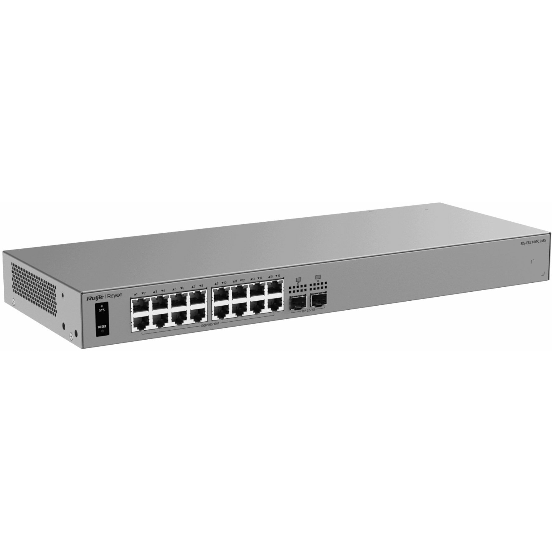 Slēdzis Reyee SWITCH RG-ES216GC2MS 16 portu
