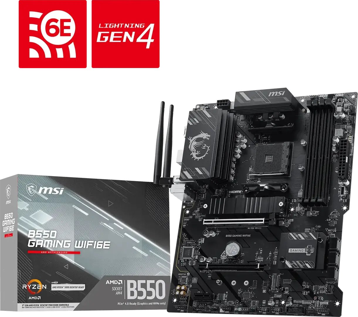 MSI mātesplate MSI B550 GAMING WIFI6E