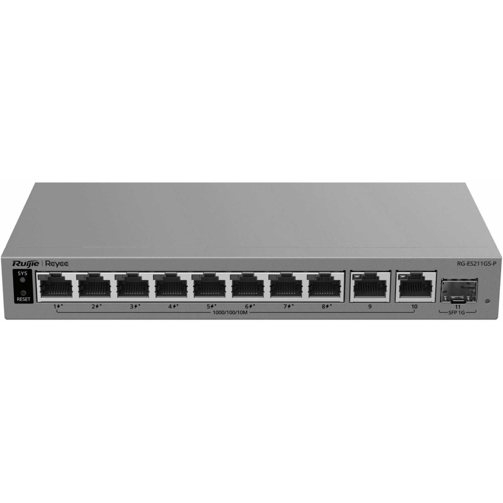Slēdzis Reyee SWITCH POE RG-ES211GS-P 8