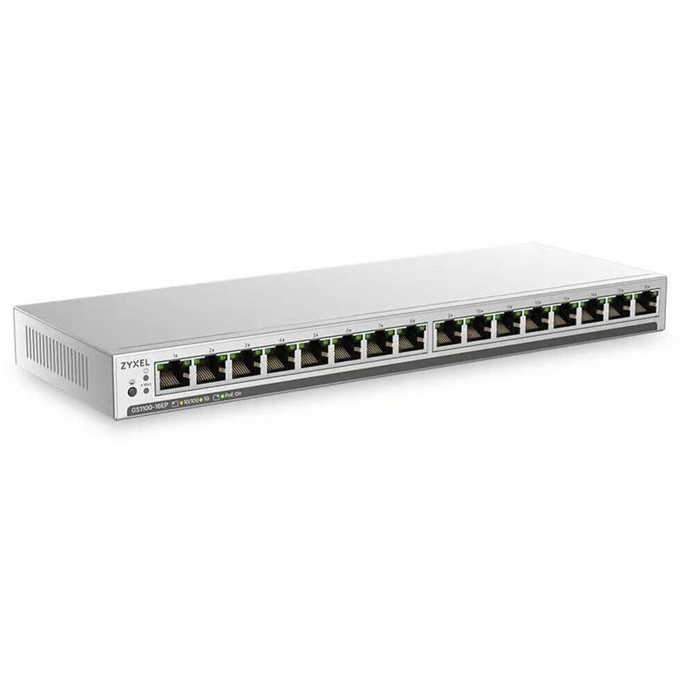 Slēdzis ZyXEL Przecznik GS1100-16EP-EU0101F | 4718937653263