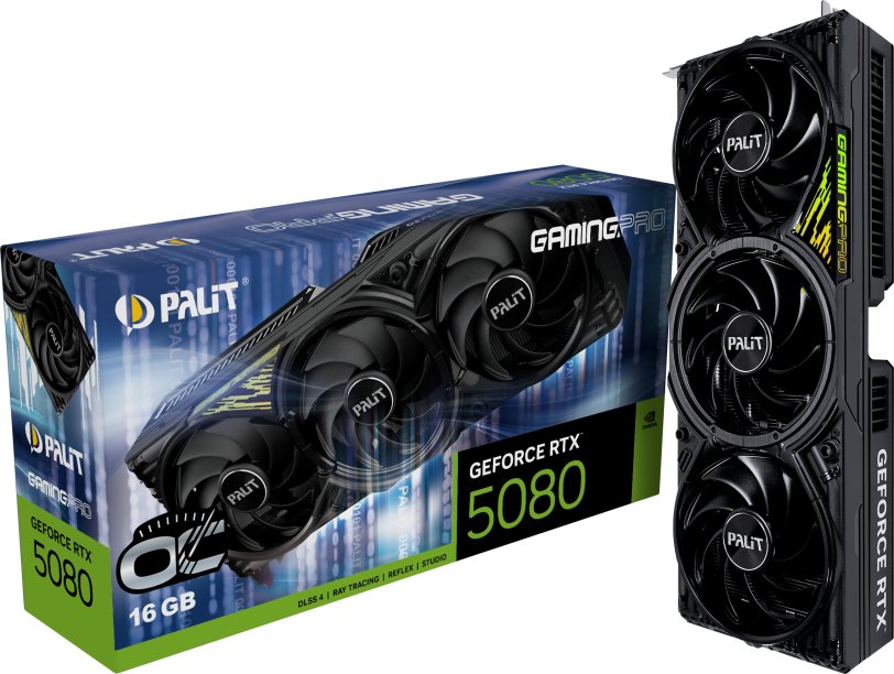 Videokarte Palit GeForce RTX 5080 GamingPro