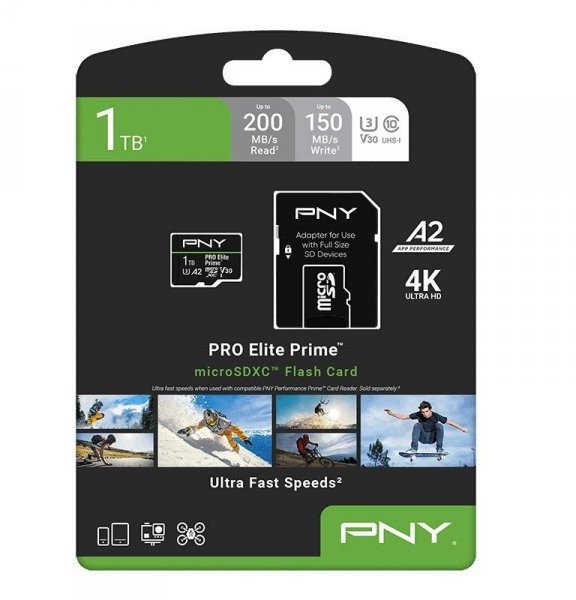 PNY microSDXC Elite Prime atmiņas karte