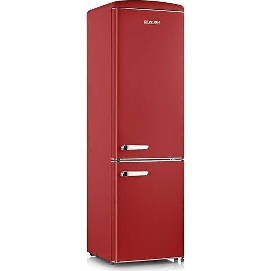 Ledusskapis Refigerator Severin 183cm retro red