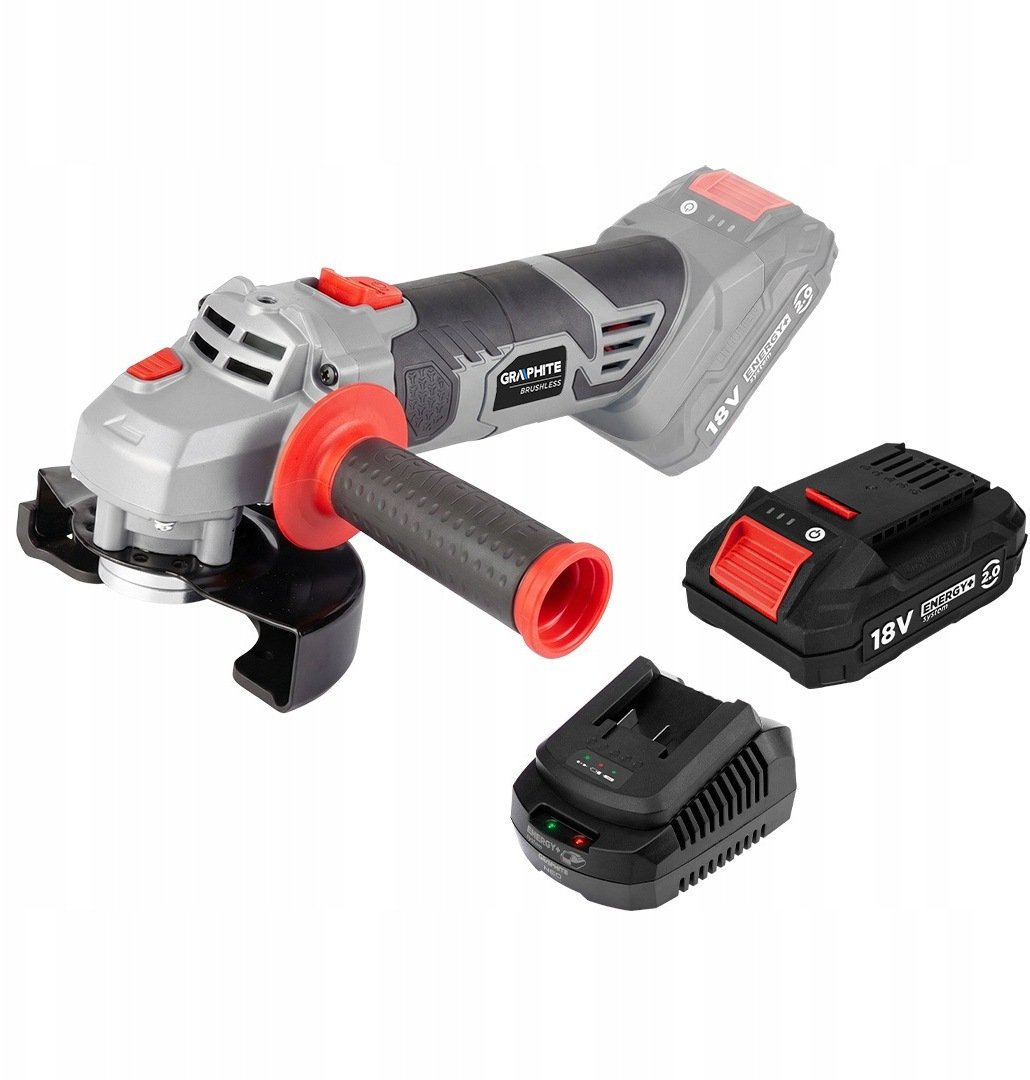 Leņķa slīpmašīna Graphite akumulatora Energy+ 18V