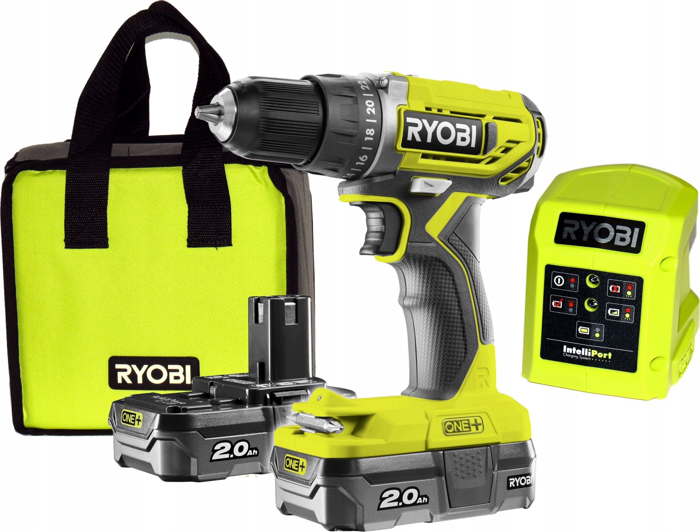 Urbjmašīna-skrūvgriezis Ryobi R18DD2-220S 18 V 2