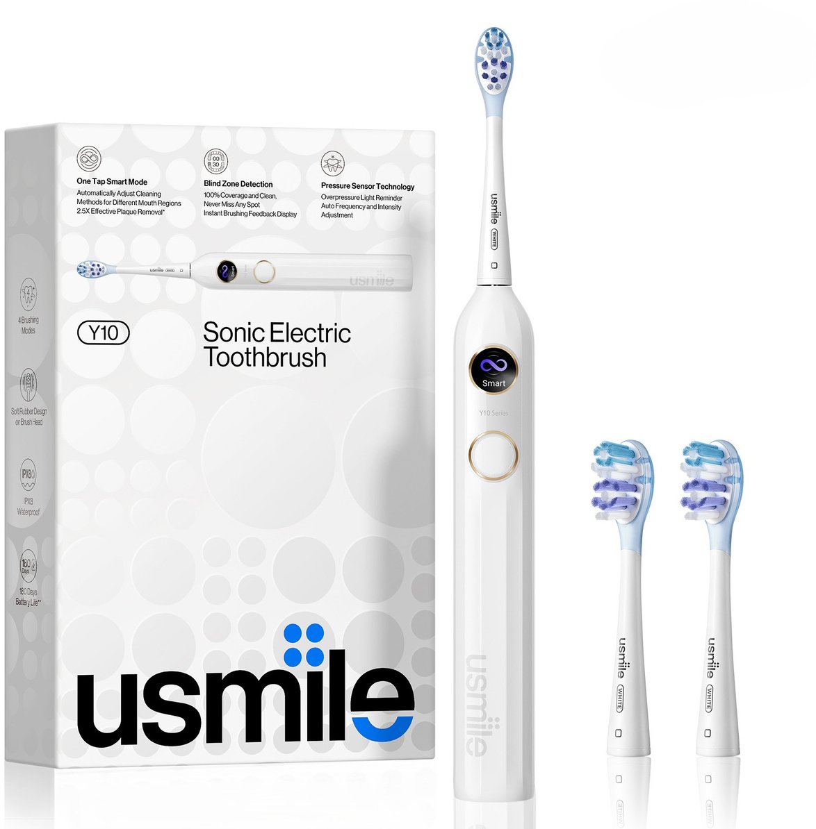 Soniciskā zobu suka Usmile Y10 White