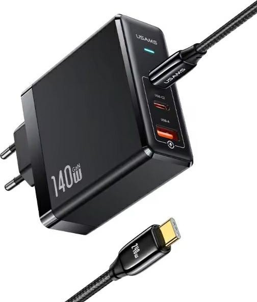 Ładowarka Usams Ład. siec. 2xUSB-C+1xUSB T52