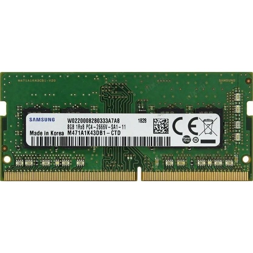 Atmiņa klēpjdatoram Samsung SO-DIMM 8GB DDR4