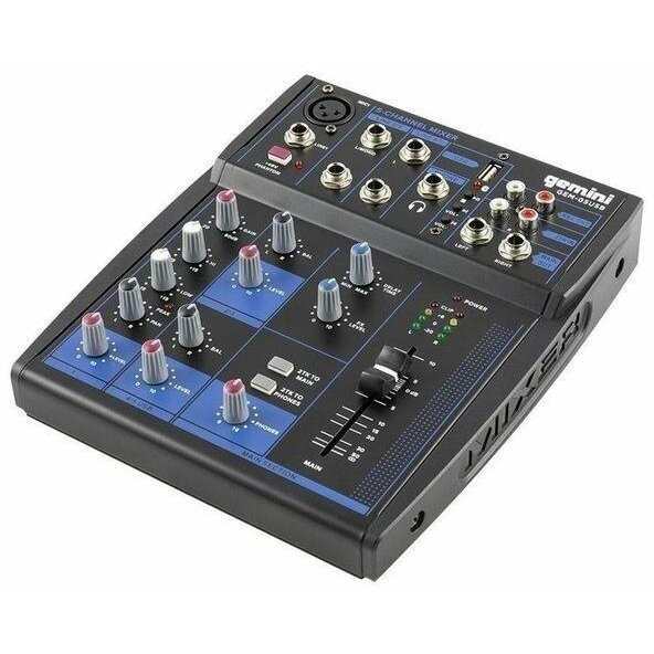 Analogais audio mikseris Gemini Sound GEM-05USB