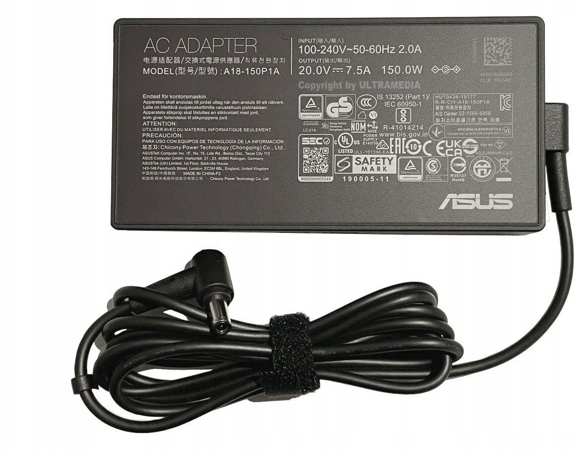 Adapteris Asus klēpjdatoram 150W 20V 3P