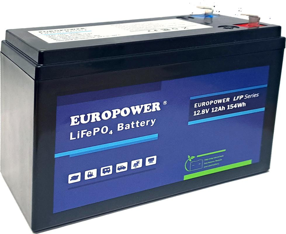 Akumulators LiFePO4 EUROPOWER sērija LFP 12