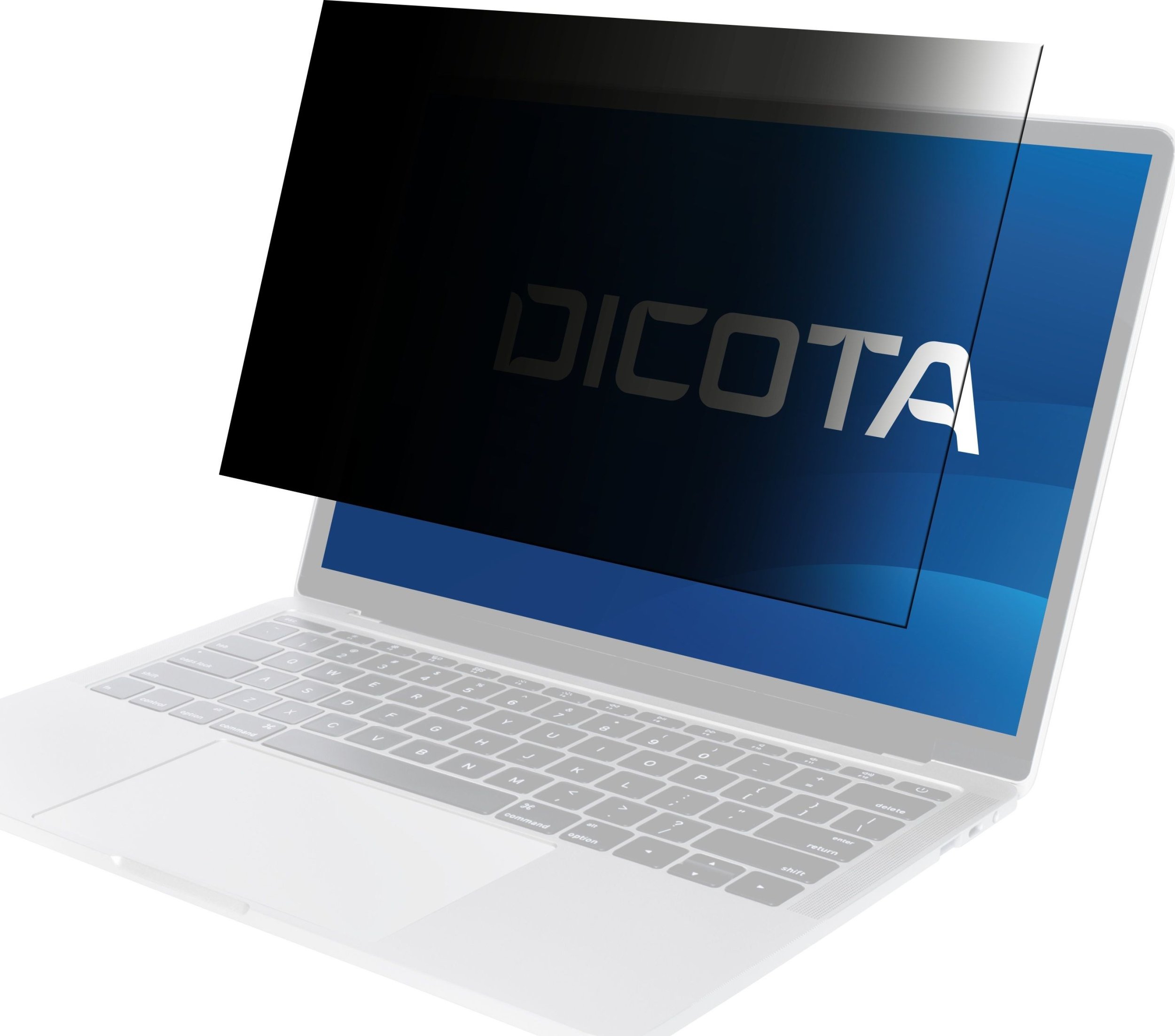 Dicota divvirzienu sānu stiprināms privātuma filtrs