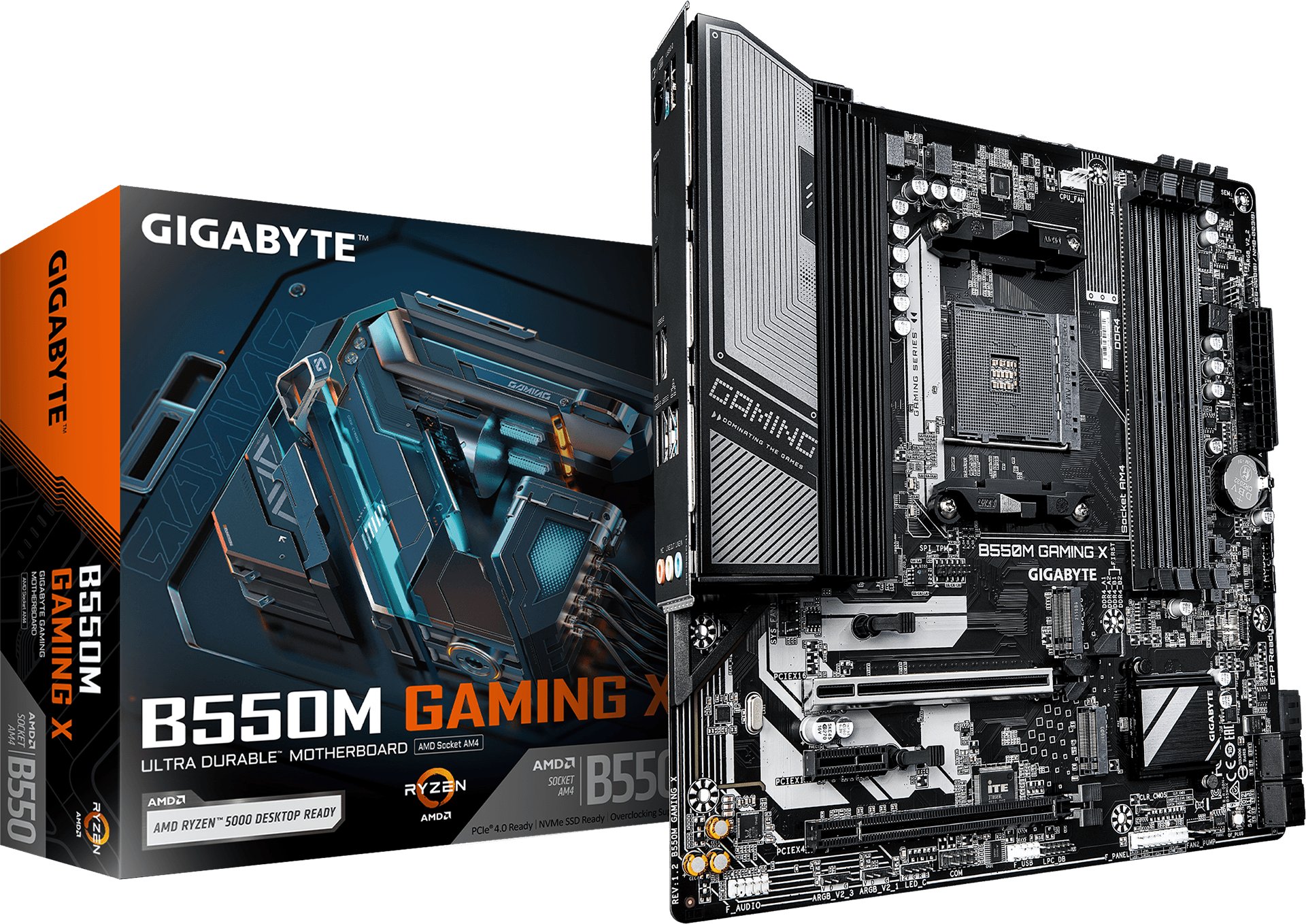 Pamatplate GIGABYTE AMD B550 Socket AM4