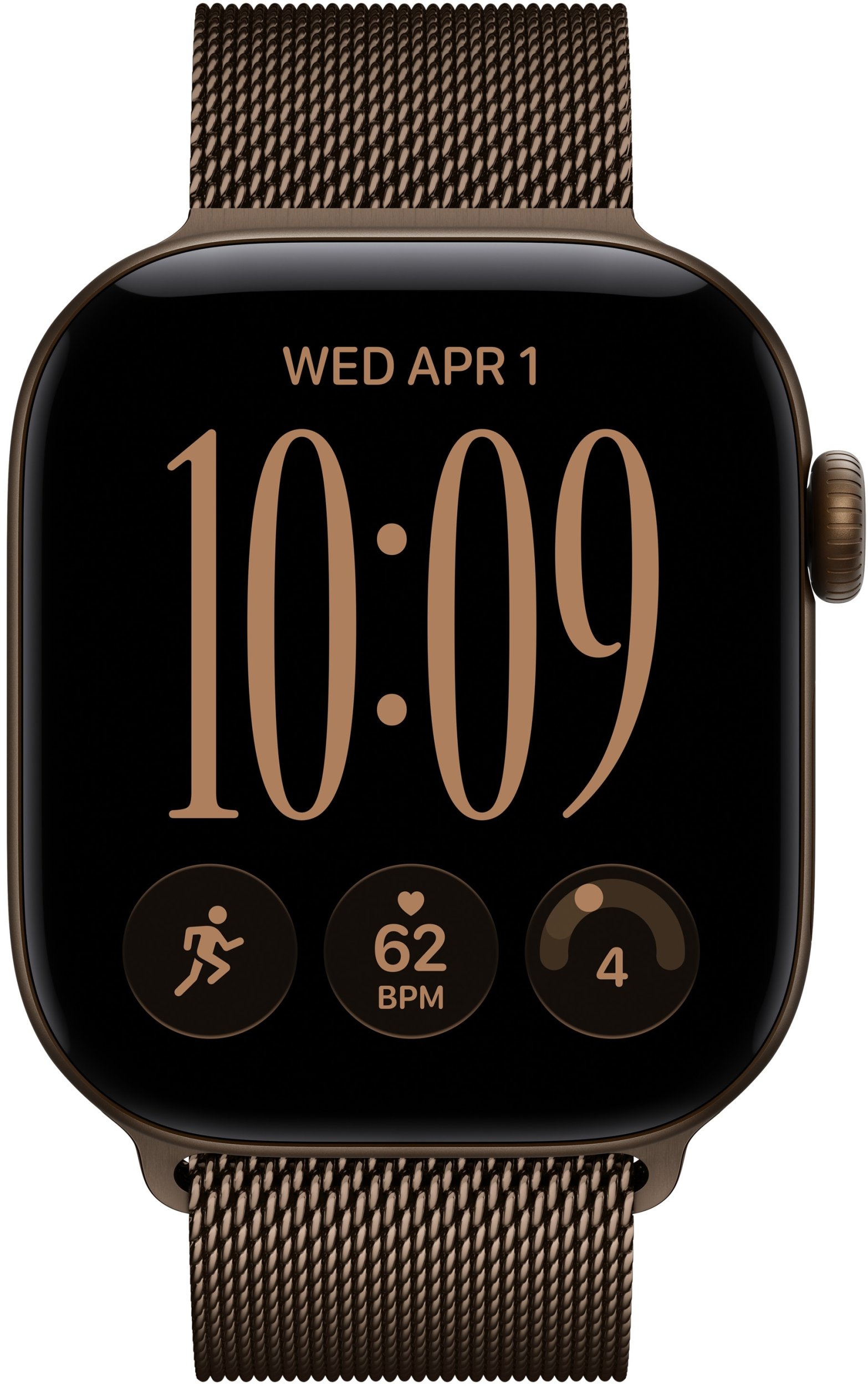 Apple Aproce mediāna tumši brūnā krāsā