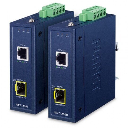 Industriālais EtherCAT optiskā šķiedra pārveidotājs Planet