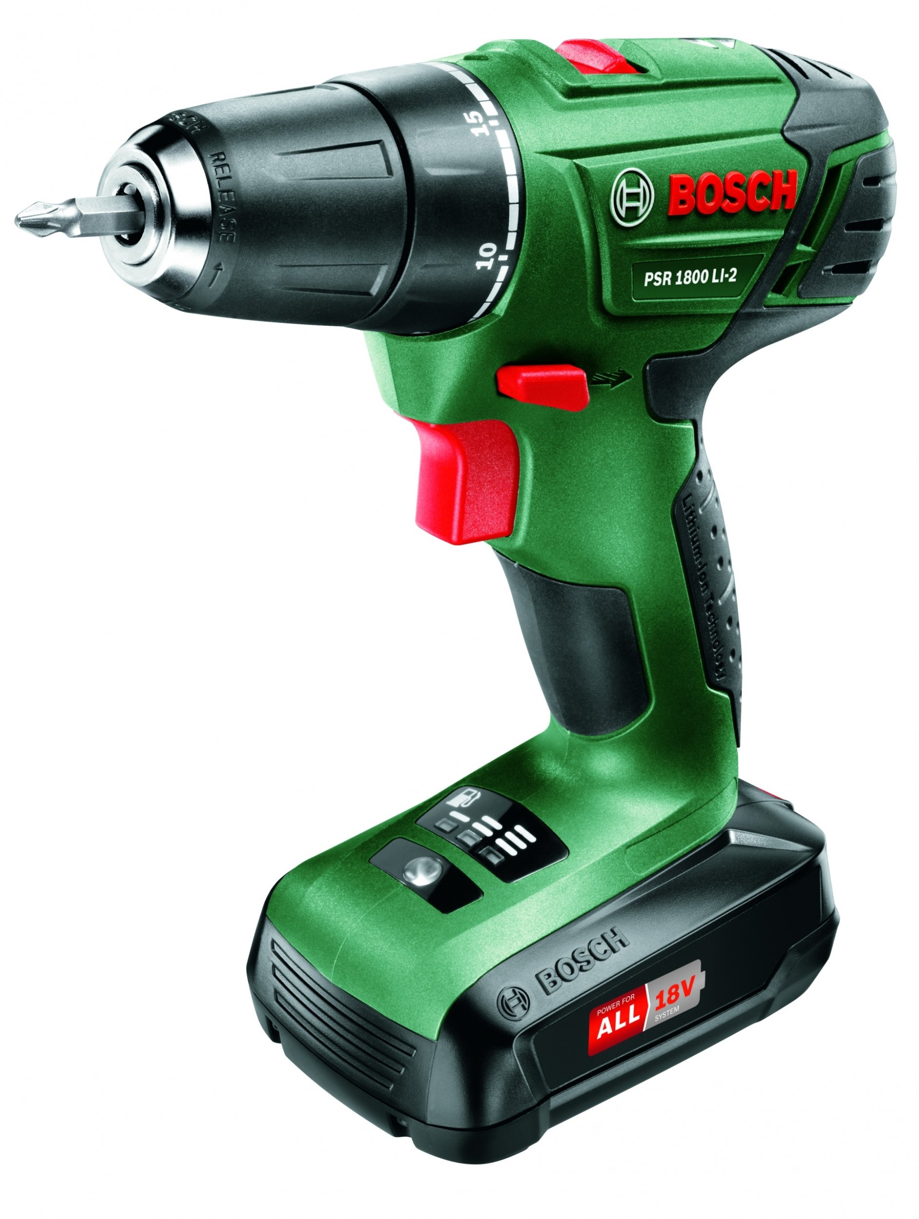 Urbjmašīna-skrūvgriezis Bosch PSR 1800 LI-2, solo