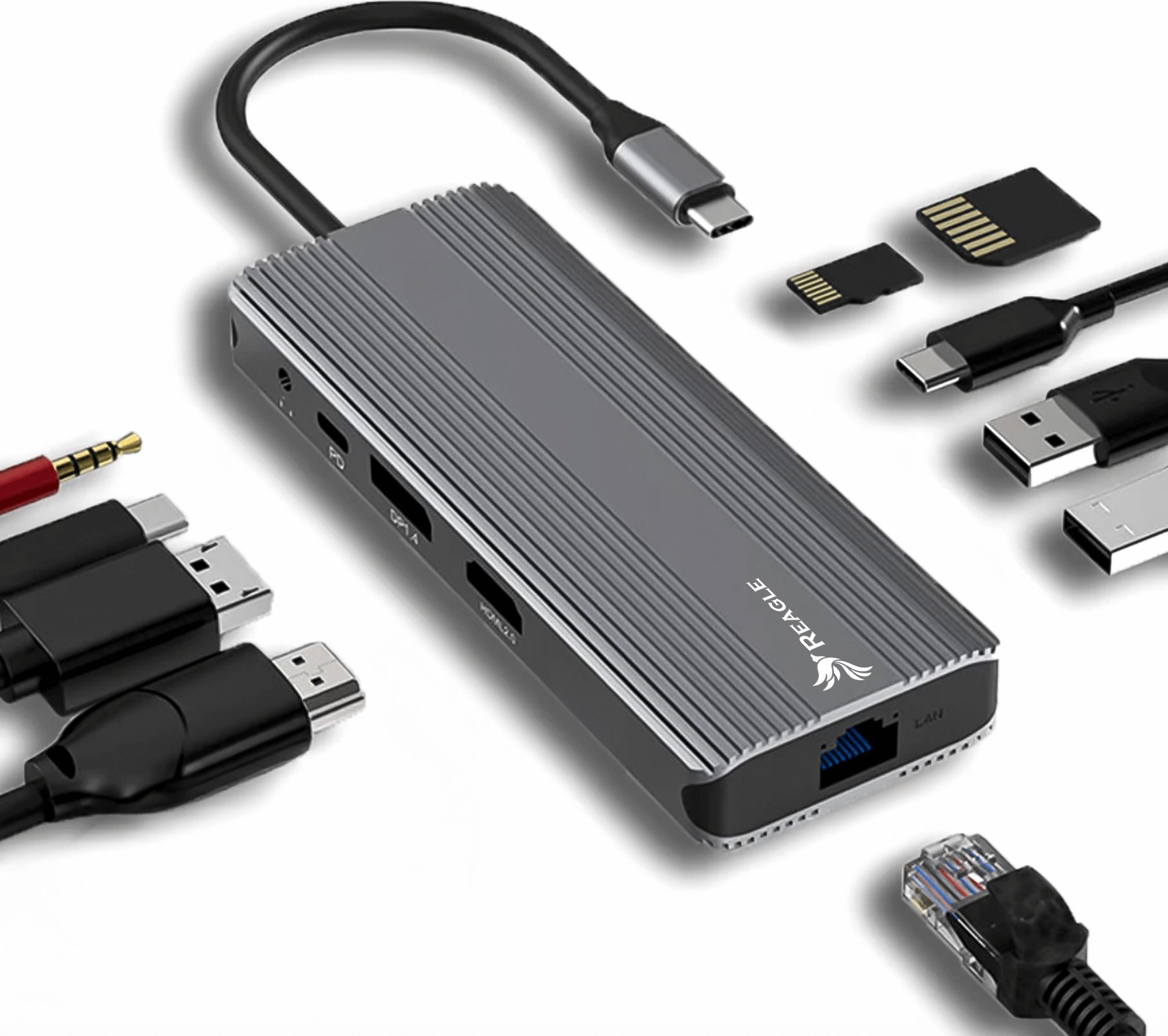 USB centrmezgls Reagle REAGLE HUB USB-C