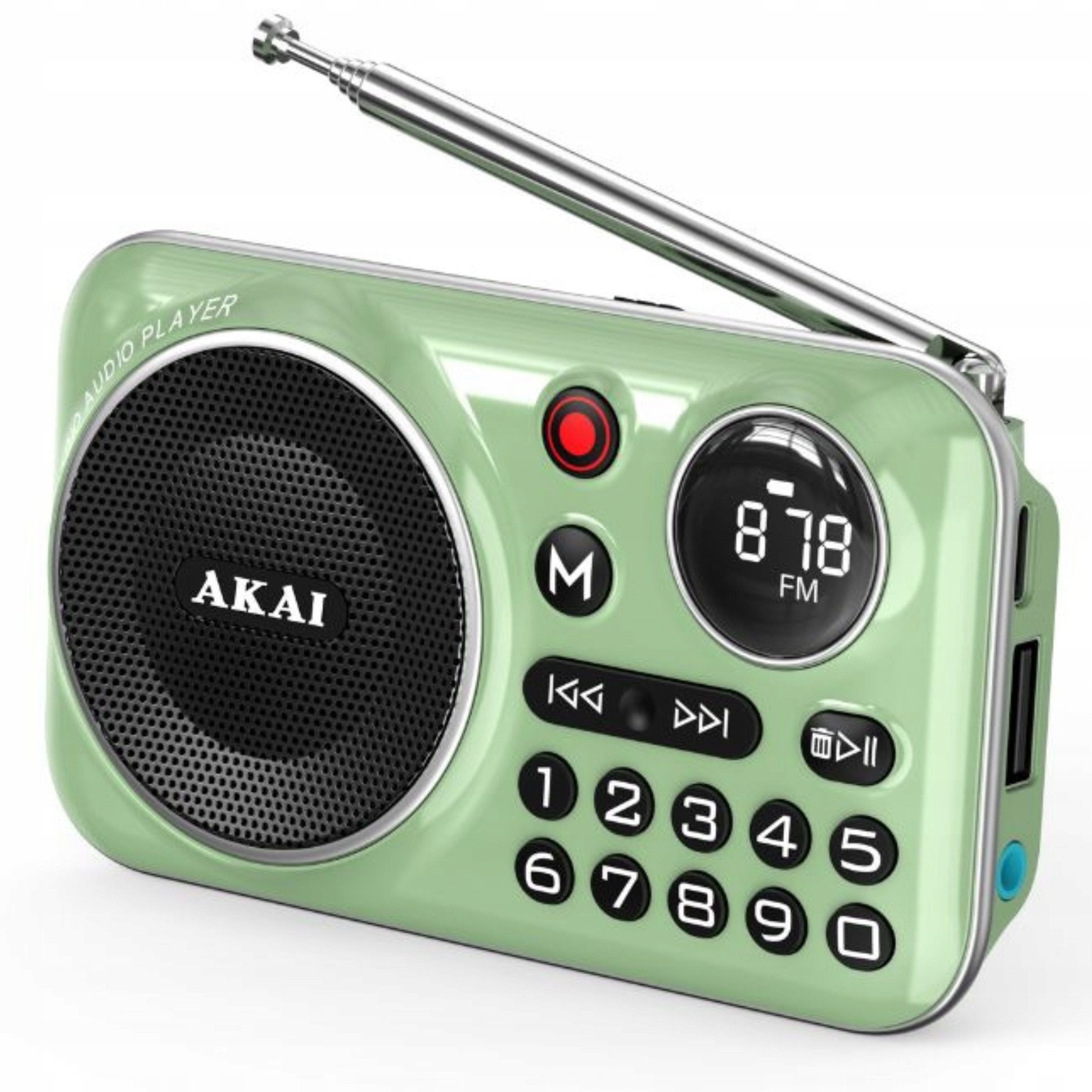 Pārnēsājams radio AKAI Green | APR-500