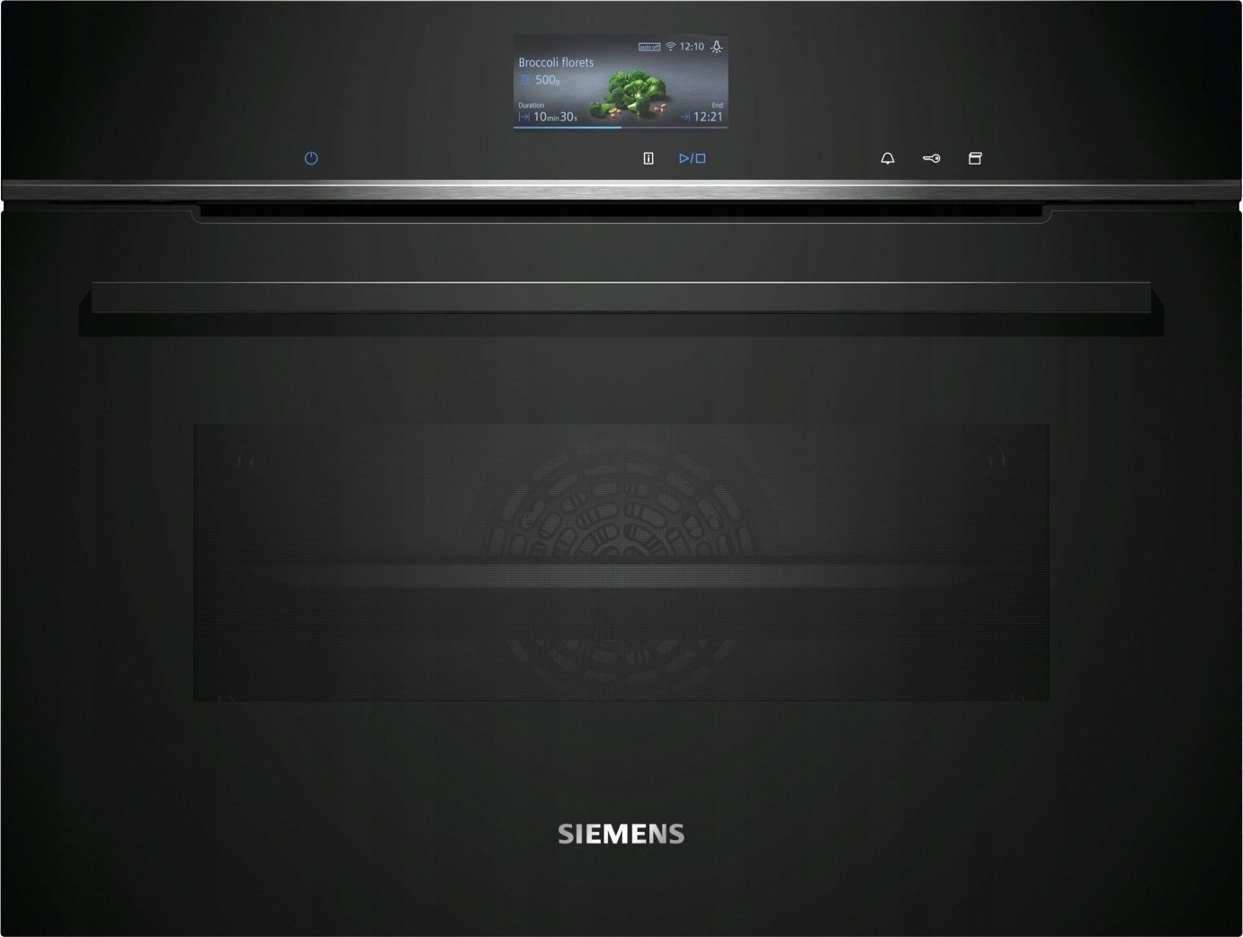 Kompaktais cepeškrāsns Siemens iQ700 ar tvaika