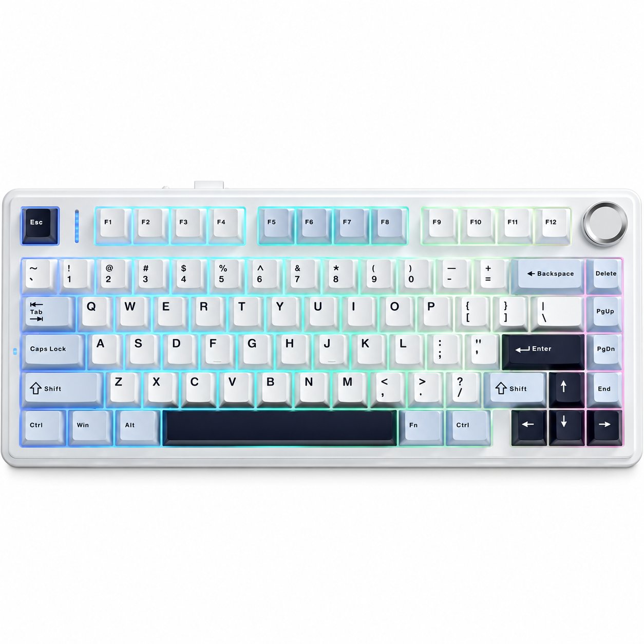 Klaviatūra Aula Magnetyczna F75HE Glacier Blue