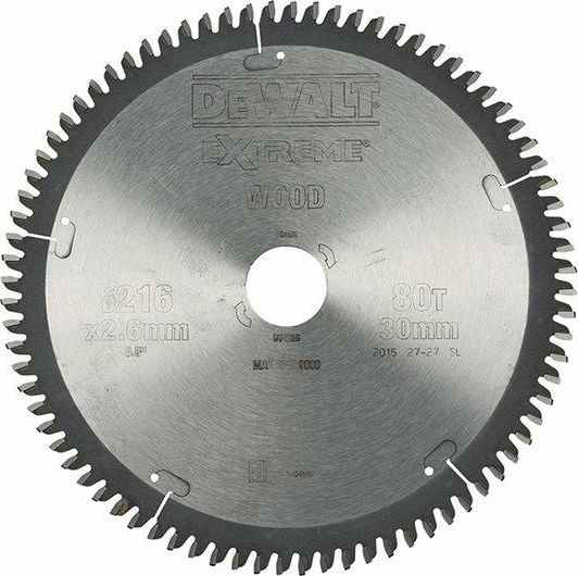 Zāģripa 216x30mmx80z Dewalt Dt4286-qz | DT4286-QZ
