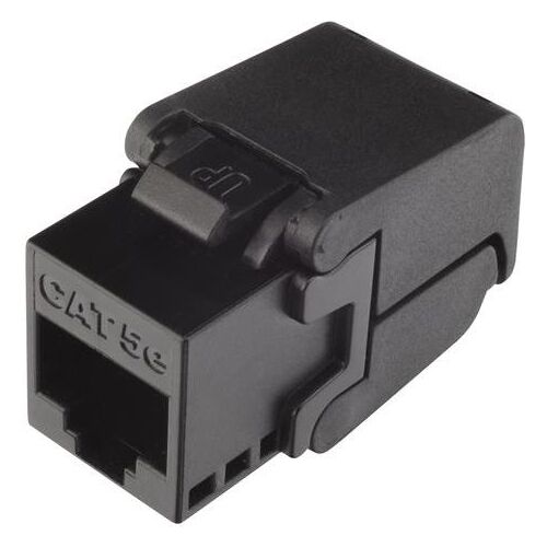 Solarix Keystone CAT5e UTP RJ45 melna