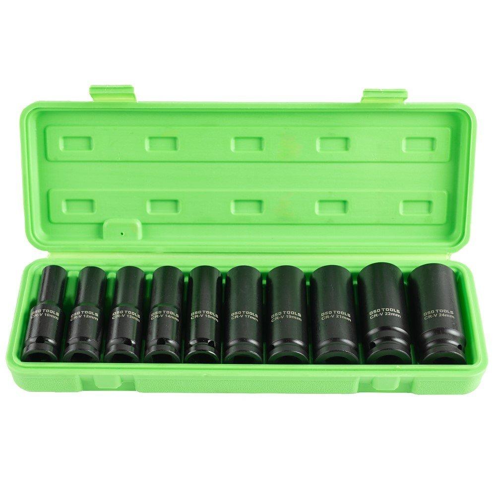 DSDTOOLS 1/2" ilgas metriskas smūginis galvutės