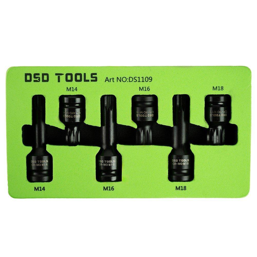 DSDTOOLS 1/2" PAVARU SPLINE GALVIŅAS, SEKLI