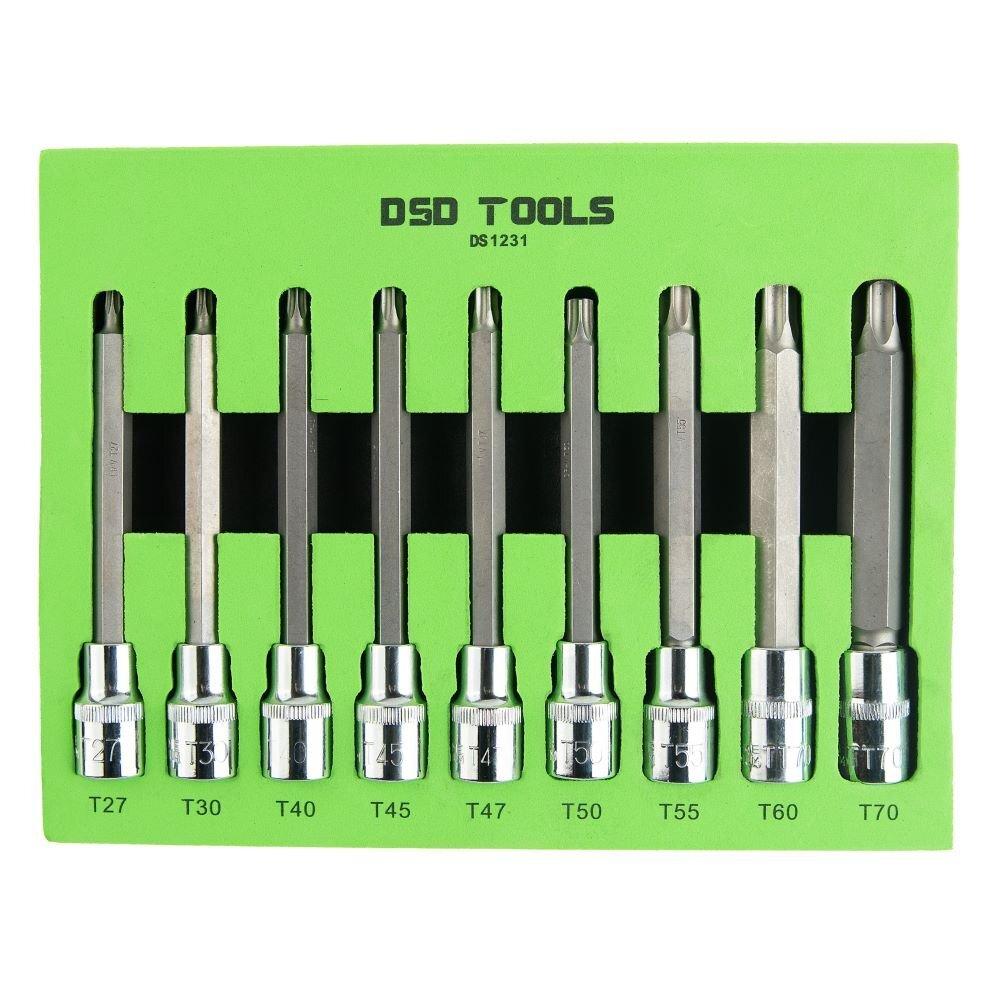 DSDTOOLS 1/2" Zvaigžņu galvu komplekts 9