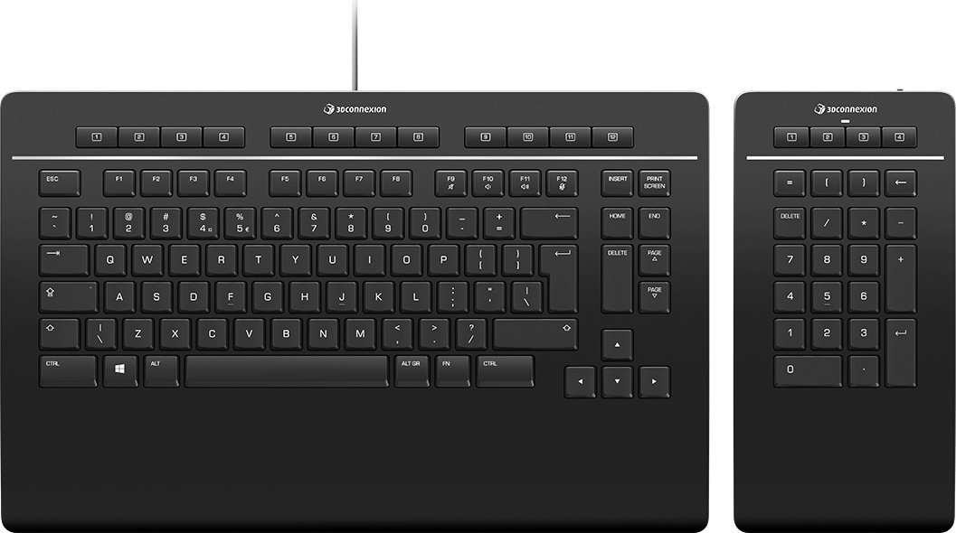 3Dconnexion Keyboard Pro with Numpad -