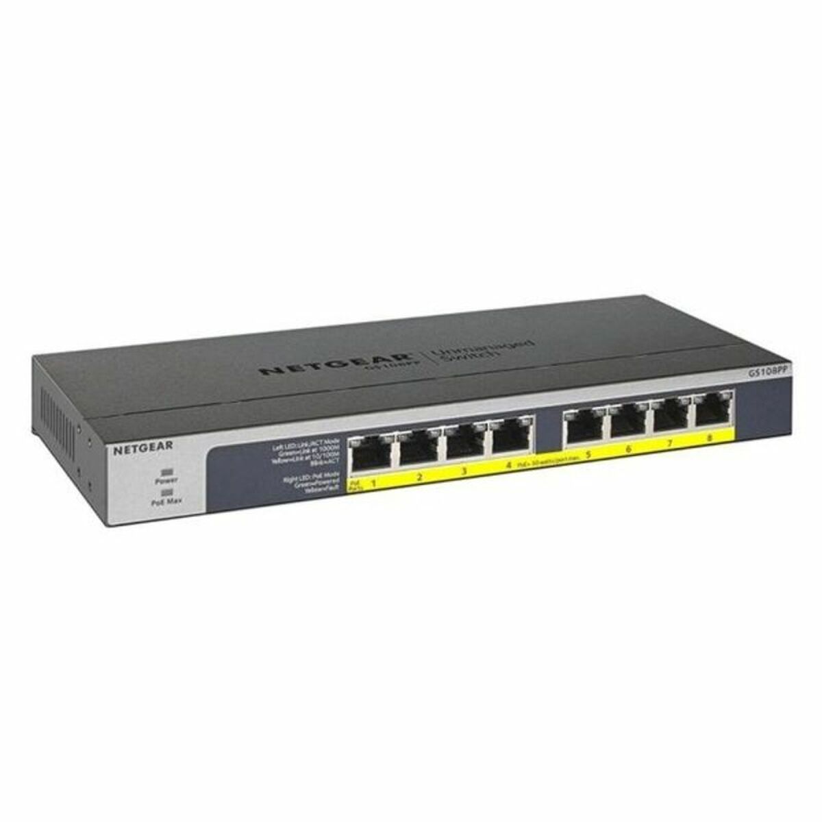 NETGEAR GS108PP PoE Switch 8 Port