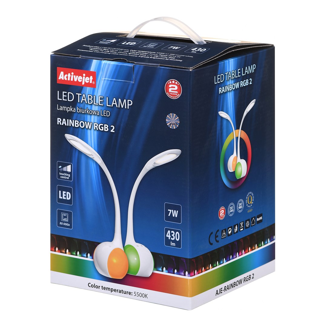 Activejet LED galda lampa AJE-RAINBOW RGB