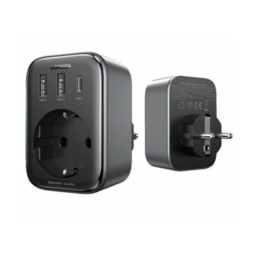 Adapteris Ugreen lādētājam 30W (2xUSB/USB C/AC)