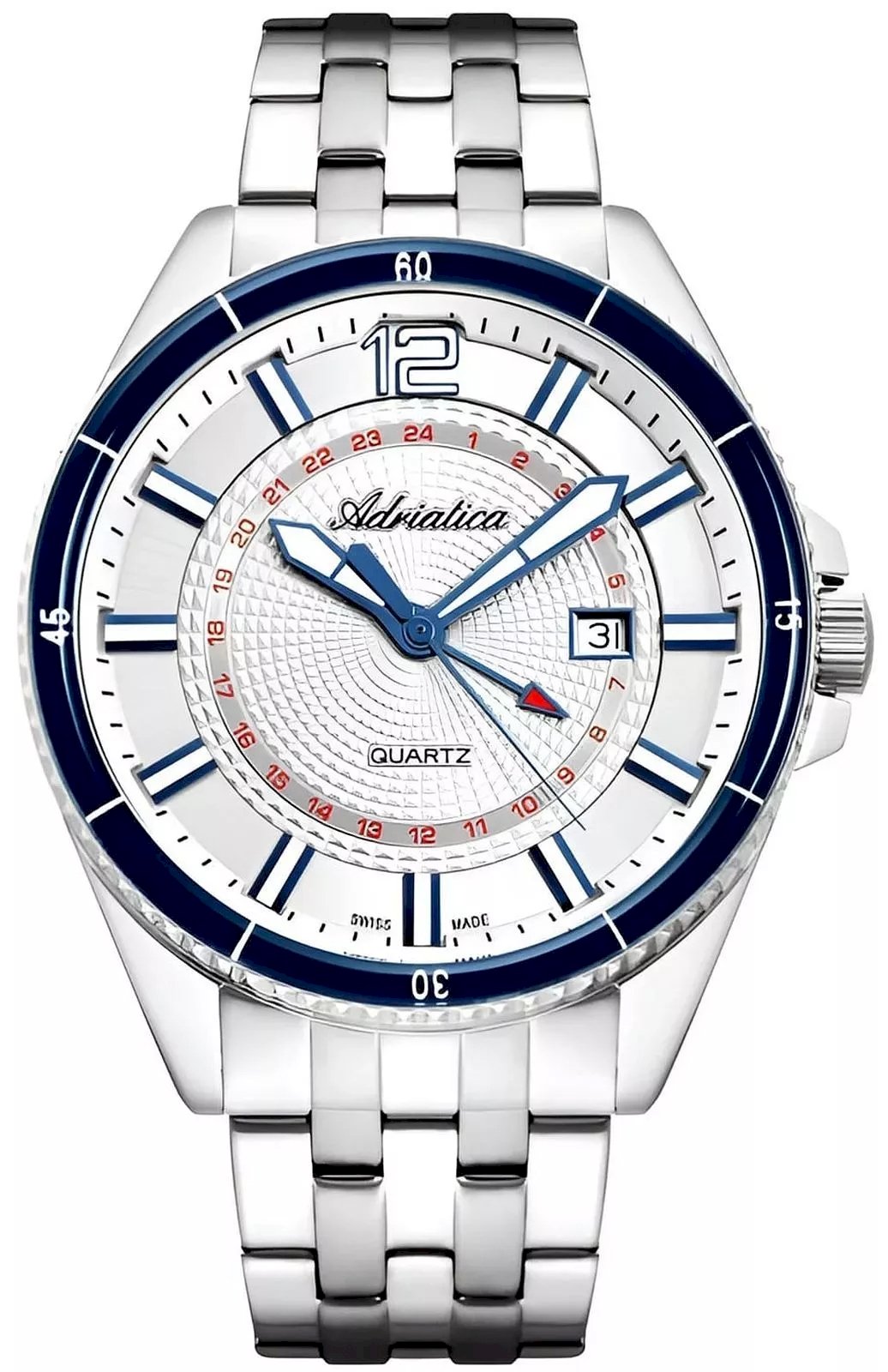 Vīriešu pulkstenis Adriatica A8318.51B3Q Silver