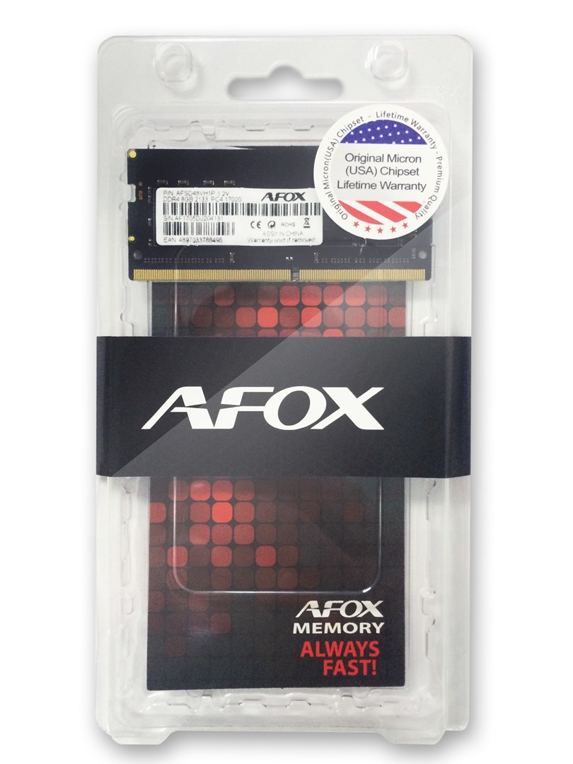 AFOX Pamięć notebook SO-DIMM DDR4 8GB