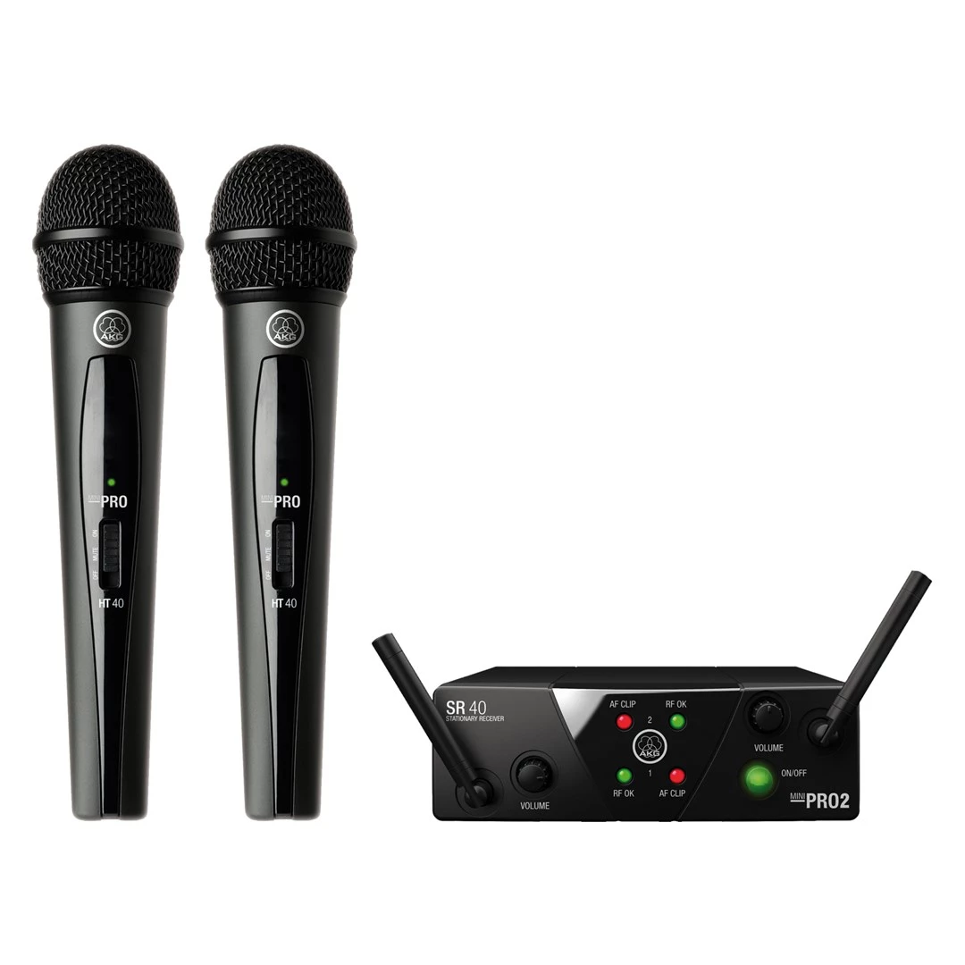 Bezvadu mikrofona komplekts AKG WMS40 Mini2