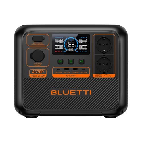 Bluetti AC70P 864 Wh portatīvais elektroenerģijas