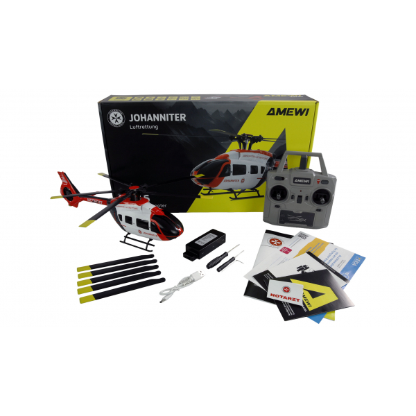 Amewi Amewi Johanniter H145 bezsuku helikopters