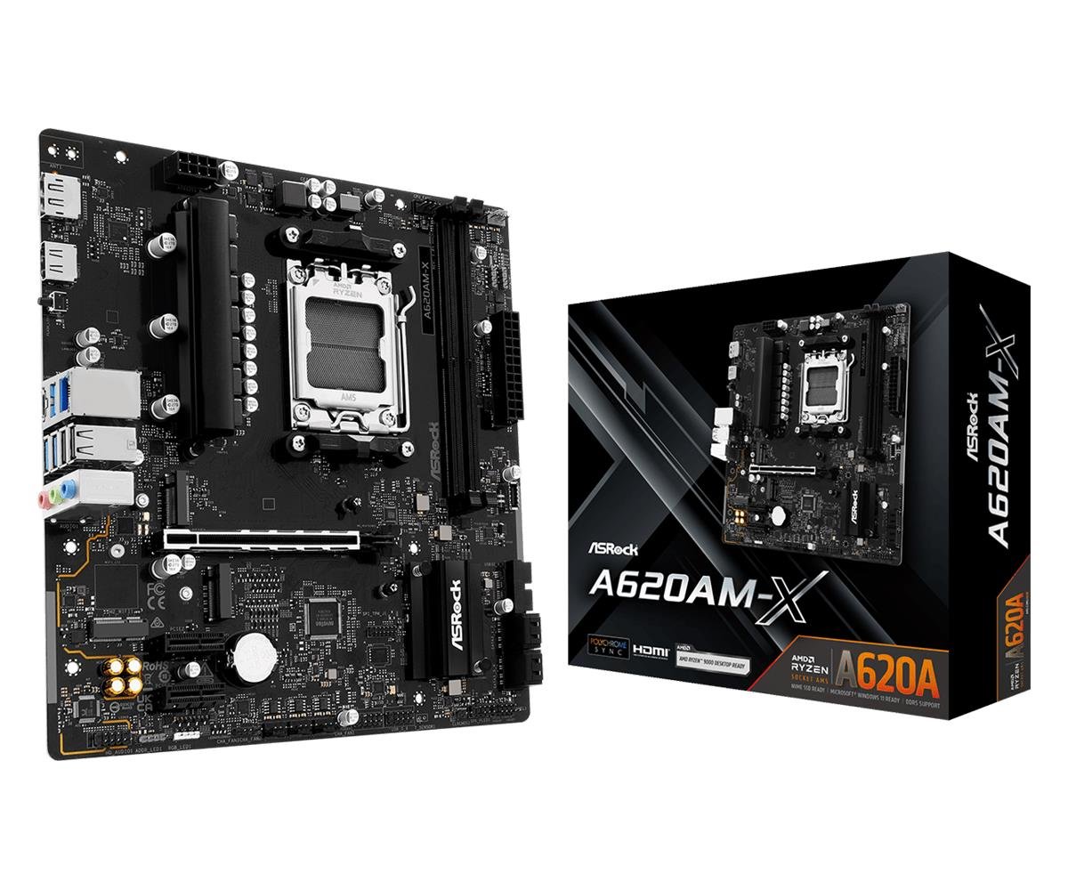Mātesplate ASRock A620AM-X | 90-MXBST0-A0UAYZ |