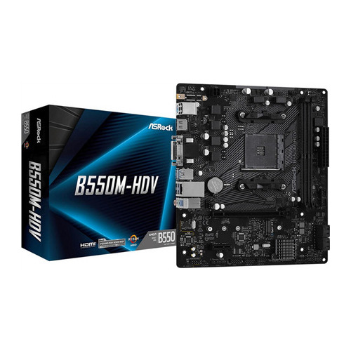 ASRock B550M-HDV Mainboard Sockel AM4/HDMI/DP/VGA |
