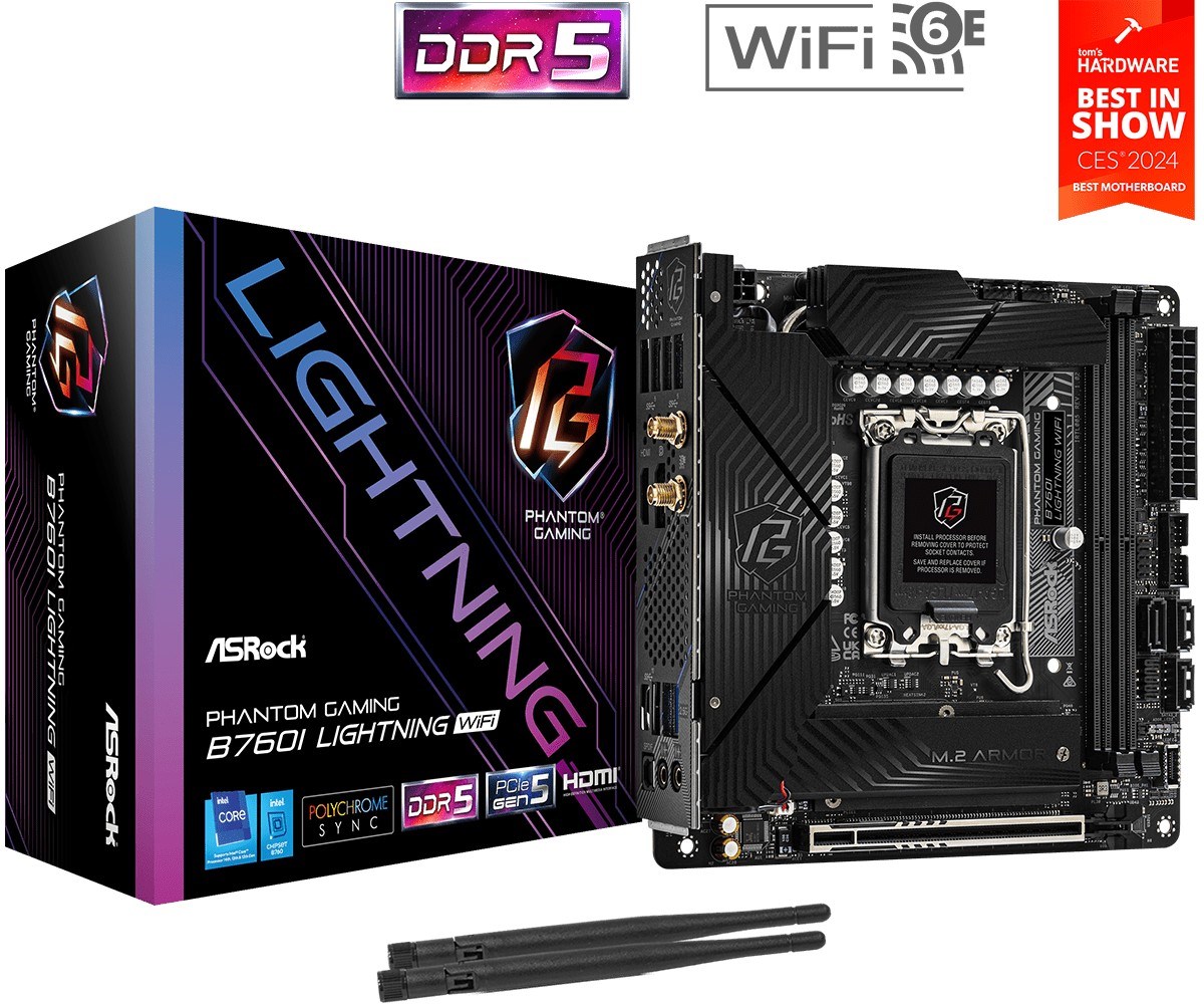 ASRock B760I Lightning WiFi DDR5 Mini-ITX