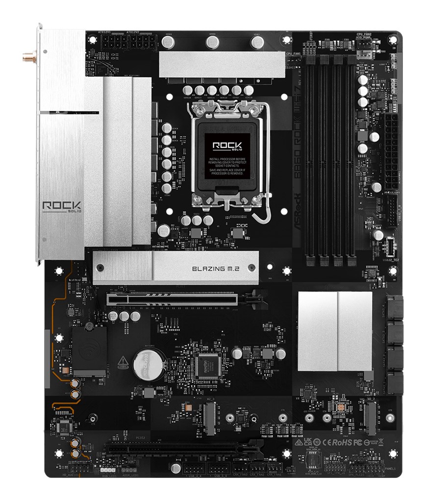 Mātesplate ASRock B860 ROCK WIFI 7