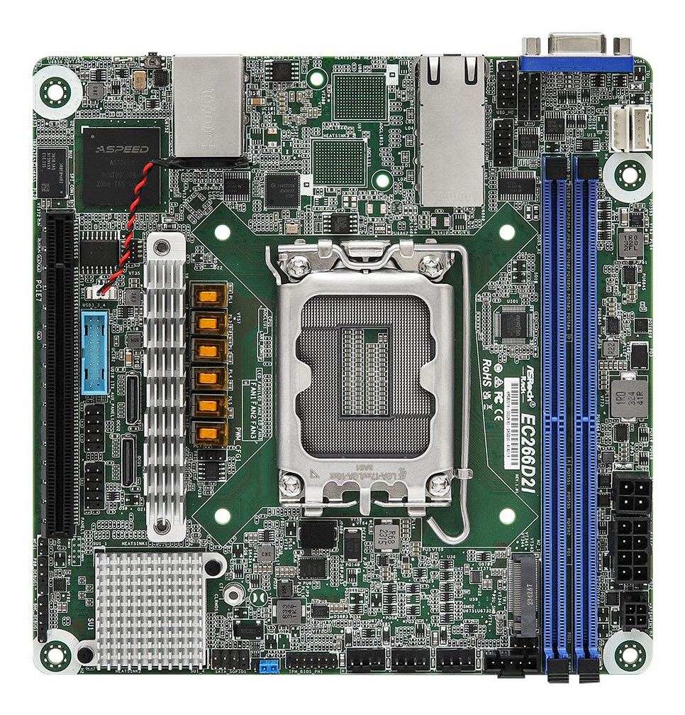 ASRock Mātesplate EC266D2I mini-ITX ligzda 1700