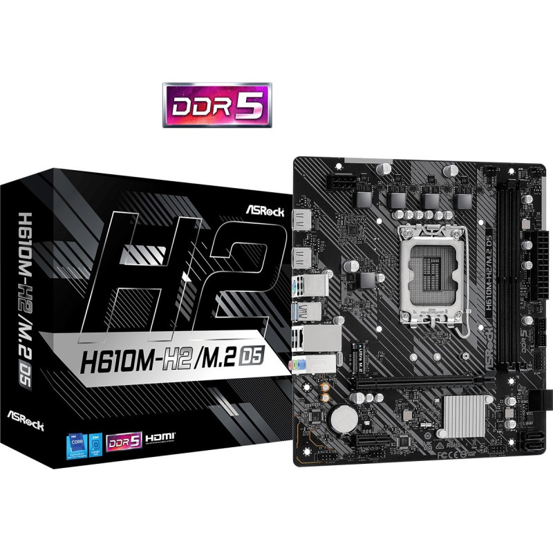 Mātesplate ASRock H610M-H2/M.2 D5 |