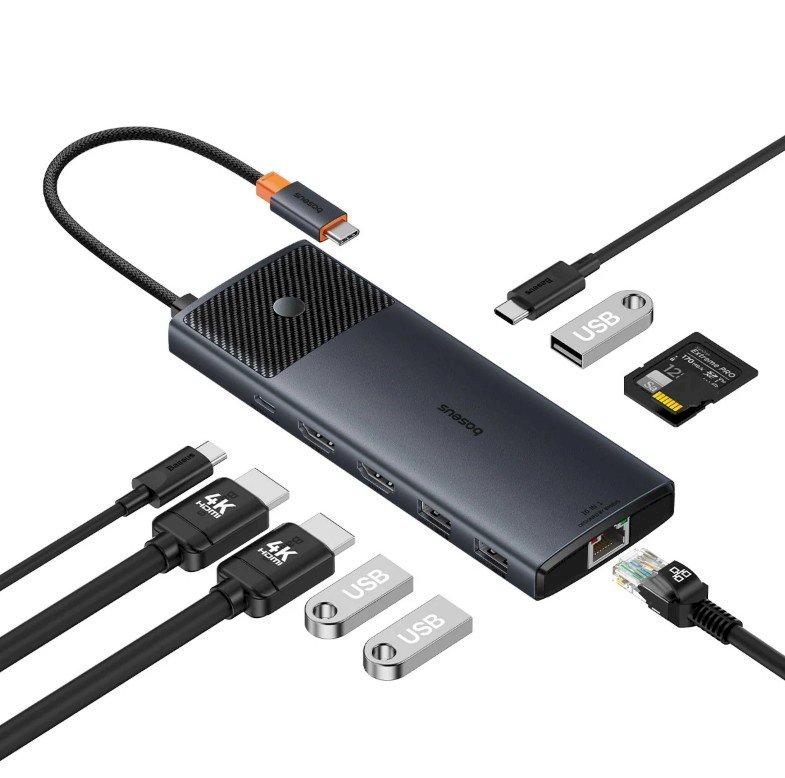 Hub USB-C Baseus Metal Gleam II