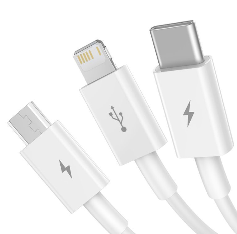 Baseus Cable Superior Series 3-in-1 Ātras