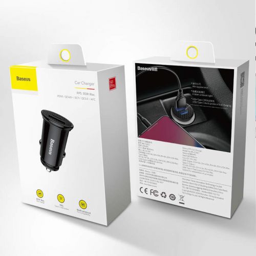 Baseus Circular Auto Lādētājs PD /