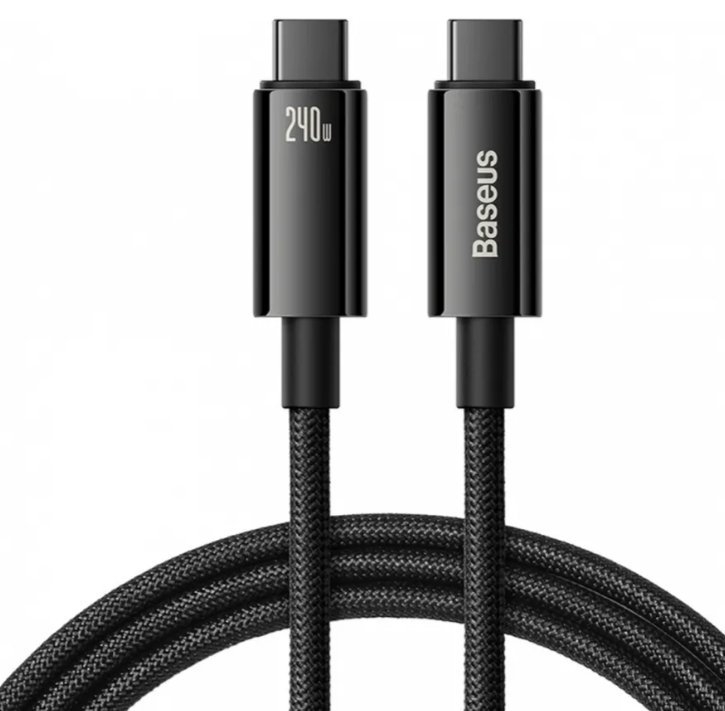Baseus Tungsten Gold 240W USB-C Kabelis